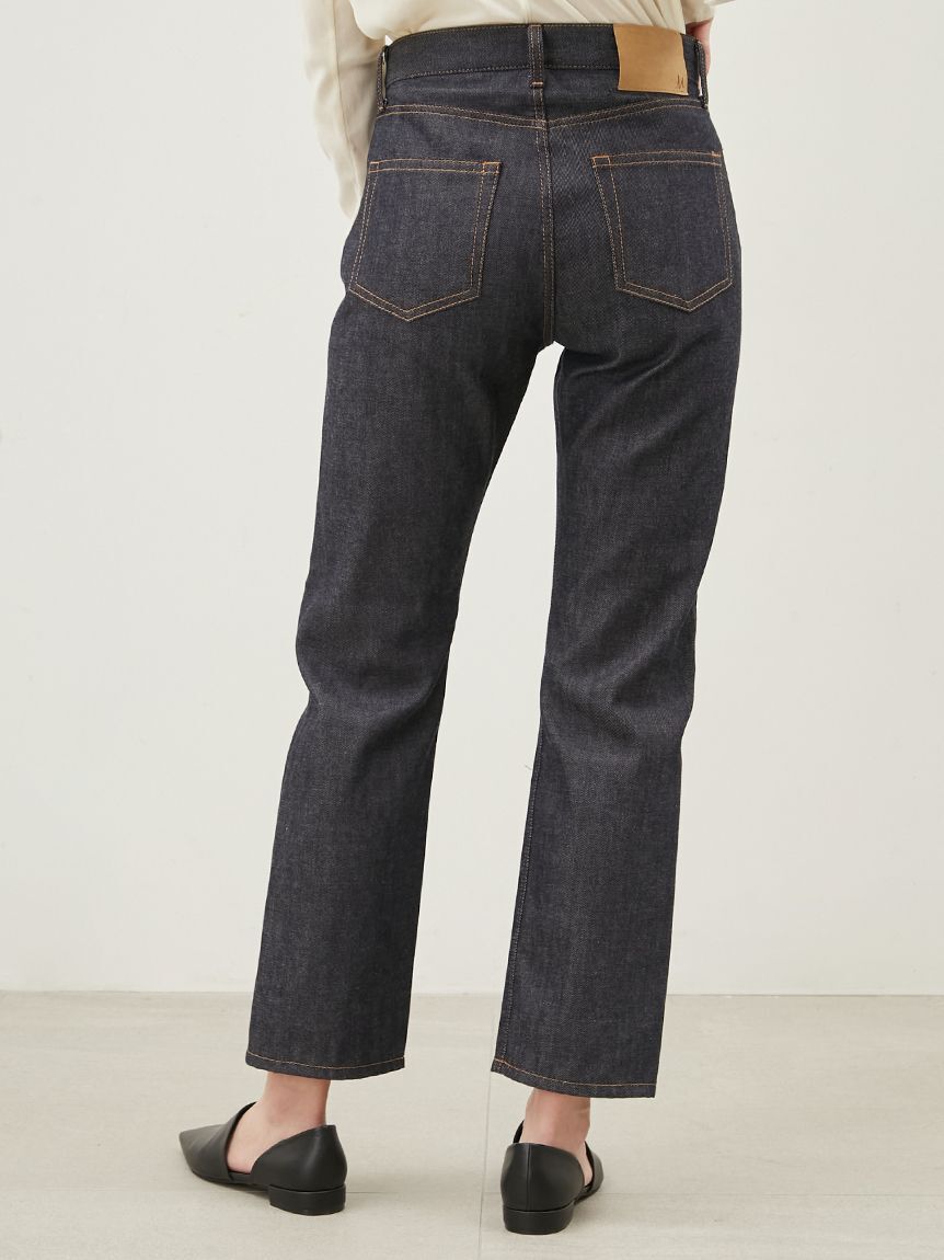 Mila Owen「セルビッチテーパードデニムパンツ【ウォッシャブル】」|デニム|