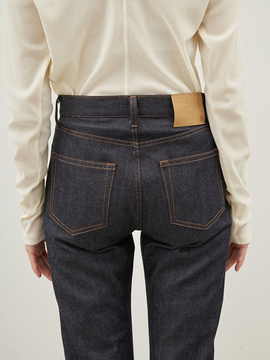 Mila Owen「セルビッチテーパードデニムパンツ【ウォッシャブル】」|デニム|