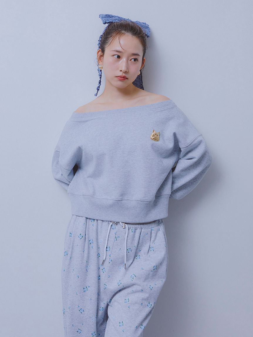 FURFUR「【限定カラー】フラワープリントスウェットワイドパンツ」|その他|