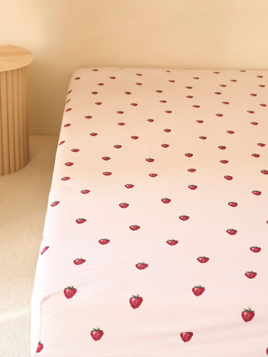 gelato pique Sleep「【Sleep】ストロベリー柄BOXシーツ（セミダブル）」|その他|