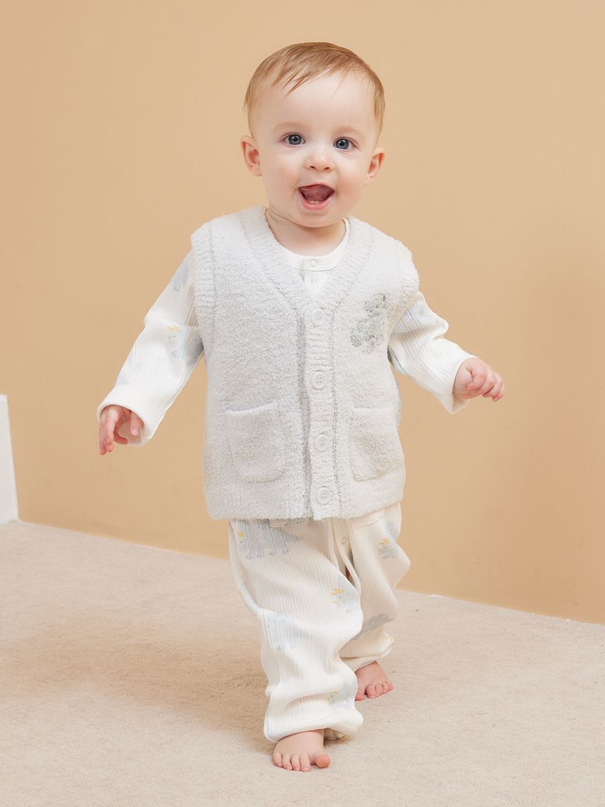 GELATO PIQUE KIDS & BABY「【限定カラーあり】【BABY】パウダーアニマルベスト」|その他ベビーウェア|