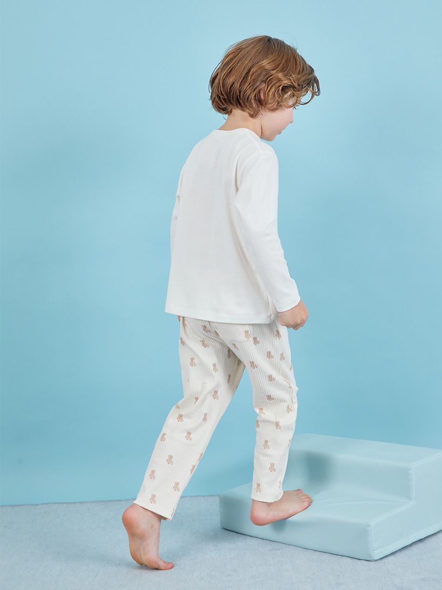 gelato pique kids&baby「【KIDS】ぬいぐるみ柄ロングパンツ」|ルームウェア|