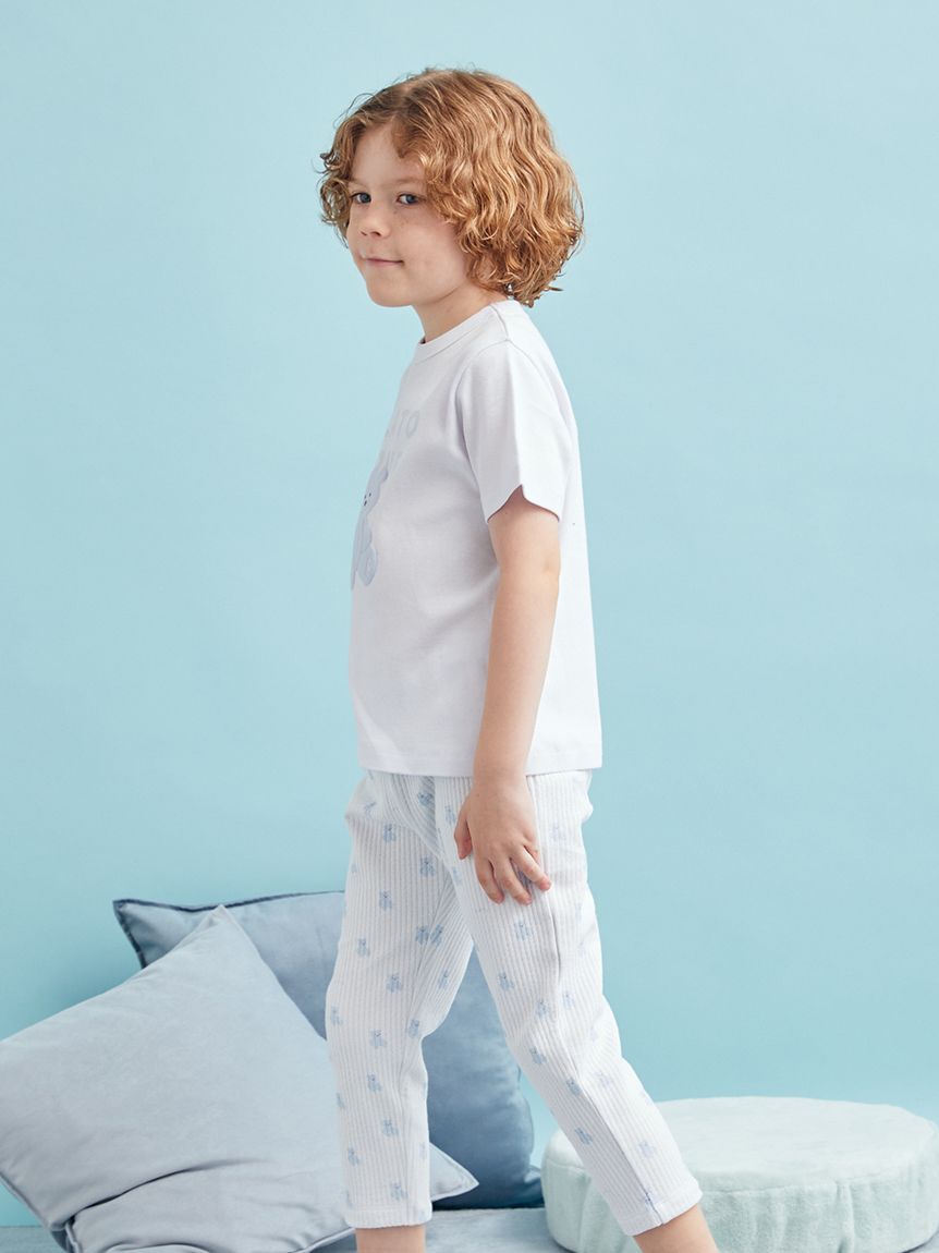 gelato pique kids&baby「【KIDS】ぬいぐるみ柄ロングパンツ」|ルームウェア|