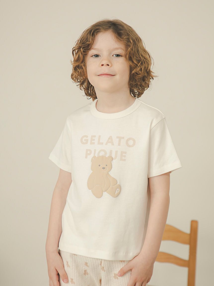 gelato pique kids&baby「【KIDS】ぬいぐるみワンポイントTシャツ」|ルームウェア|