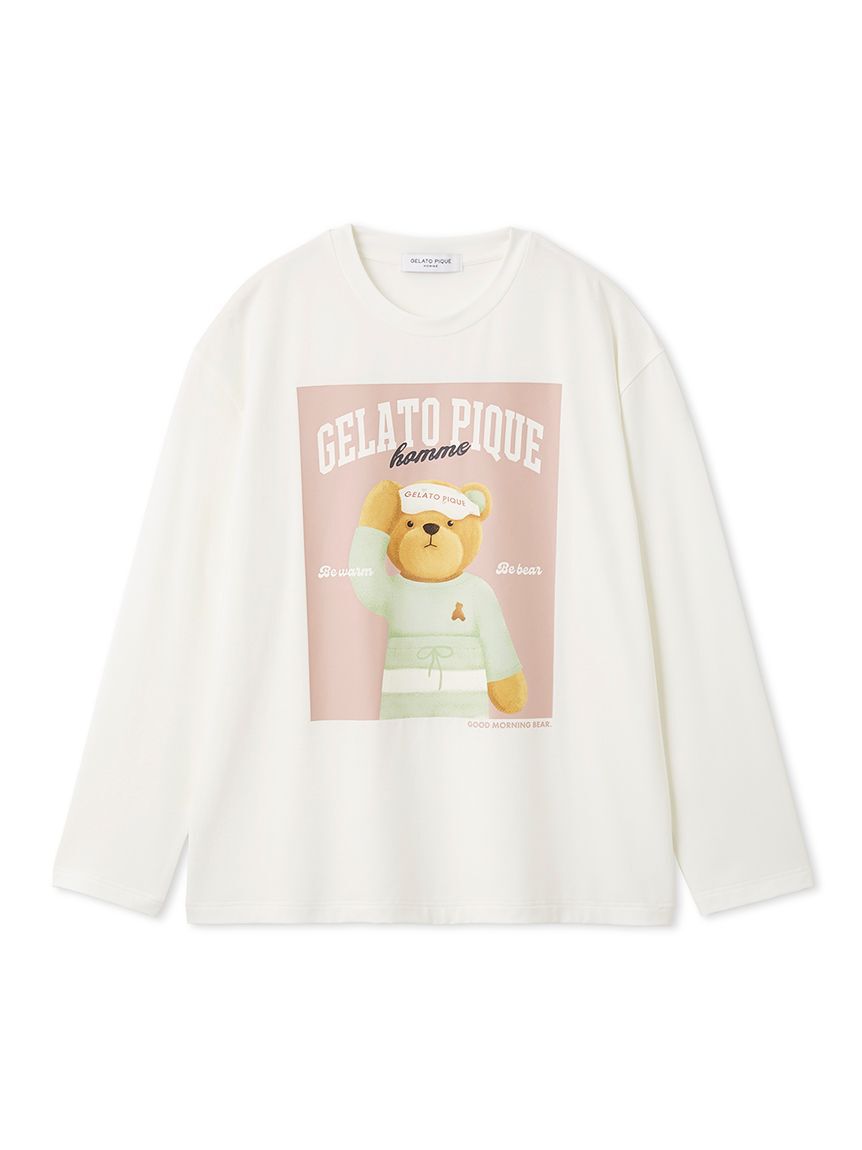 GELATO PIQUE HOMME「【HOMME】グッドモーニングベアレーヨンロンT」|ルームウェア|OWHT