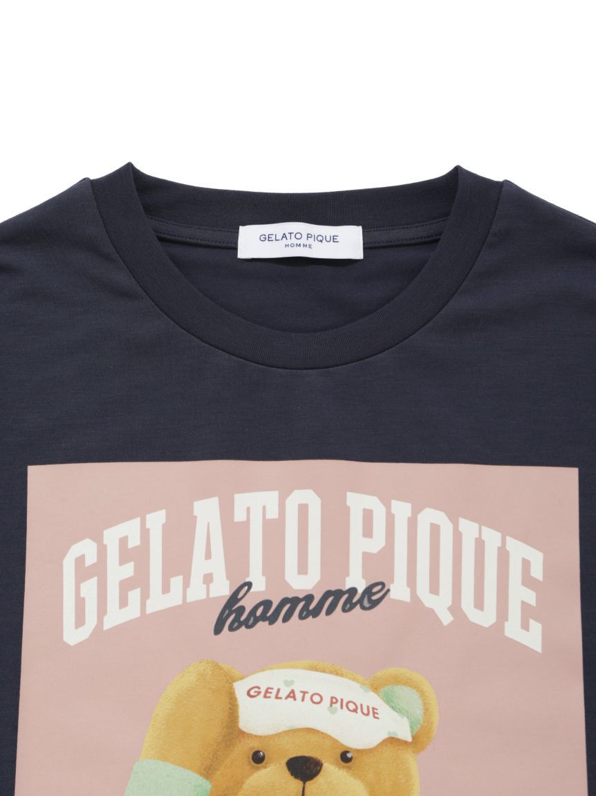 GELATO PIQUE HOMME「【HOMME】グッドモーニングベアレーヨンロンT」|ルームウェア|