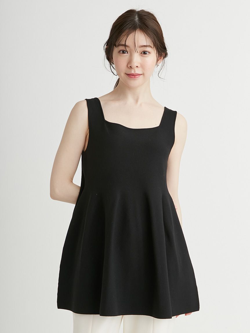 CELFORD「リボンショルダーペプラムニットプルオーバー」|ニット・セーター|