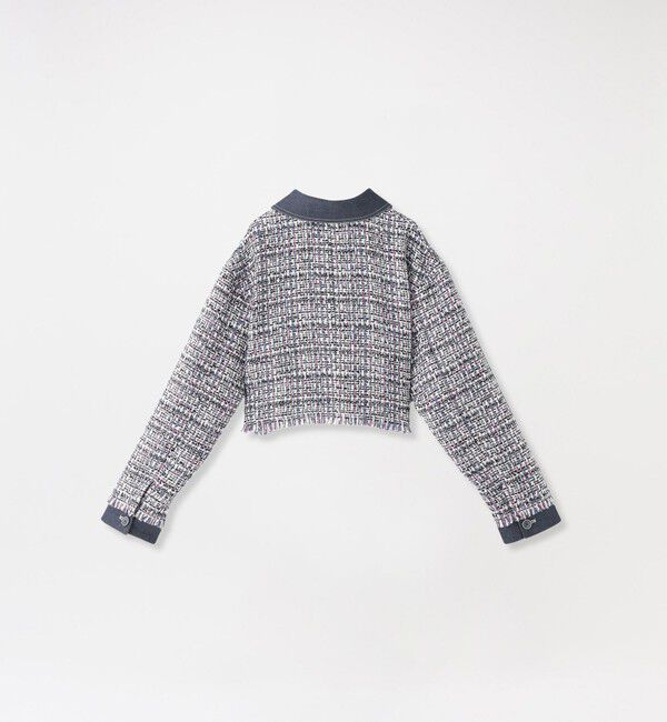  「クロップドツイードブルゾン」|ブルゾン・スタジャン|