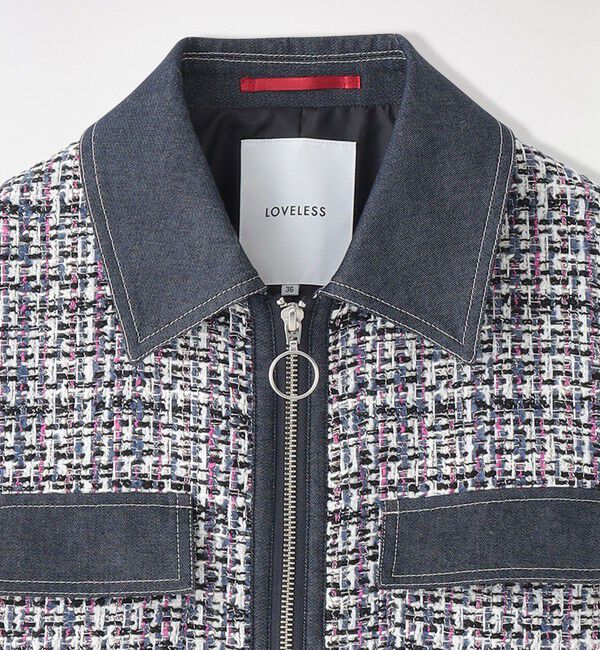  「クロップドツイードブルゾン」|ブルゾン・スタジャン|