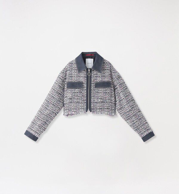  「クロップドツイードブルゾン」|ブルゾン・スタジャン|