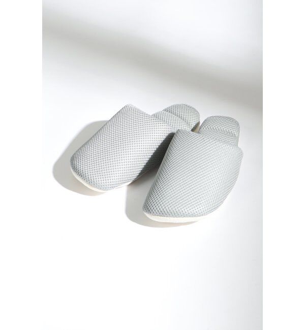 TOKYO DESIGN CHANNEL「JyabJyab メッシュスリッパ」|ルームシューズ|グレー
