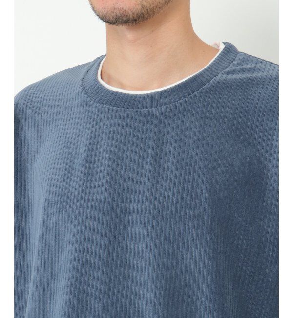 ikka「カットコールフェイクレイヤードプルオーバー」|パーカー|