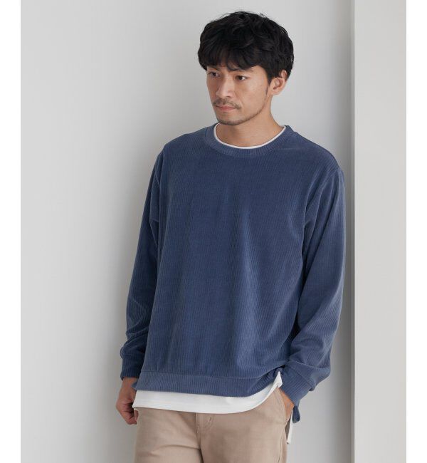 ikka「カットコールフェイクレイヤードプルオーバー」|パーカー|