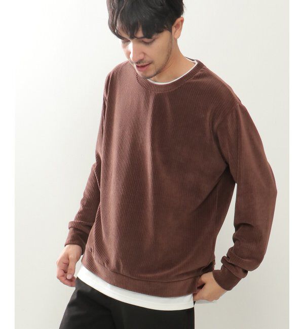 ikka「カットコールフェイクレイヤードプルオーバー」|パーカー|