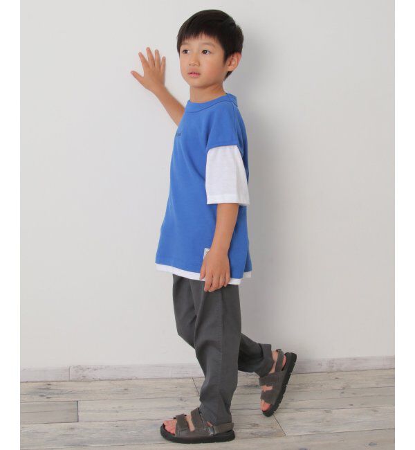 ikka kids「鹿の子フェイクベストロゴT（120~160cm）」|Tシャツ・カットソー|