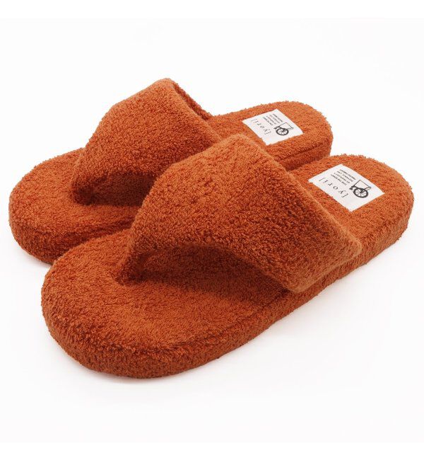 TOKYO DESIGN CHANNEL「yori パイルトングスリッパ L」|ルームシューズ|オレンジ