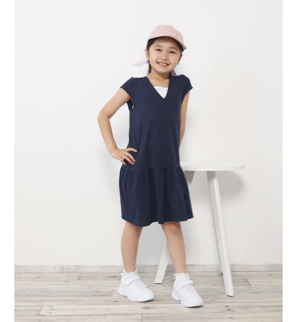 ikka kids「鹿の子フェイクワンピース（120~160cm）」|スカート|