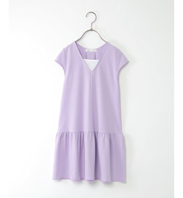 ikka kids「鹿の子フェイクワンピース（120~160cm）」|スカート|