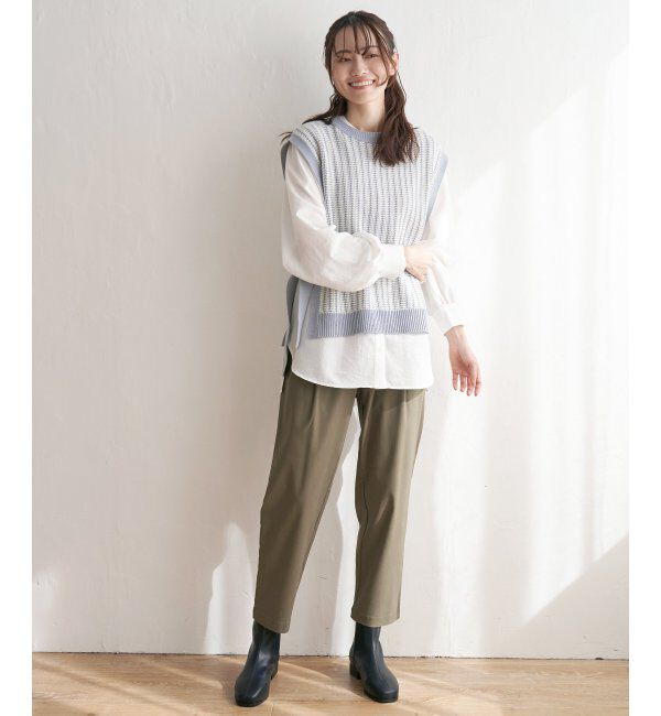 ikka「サイドリボンニットベスト」|ニット・セーター|