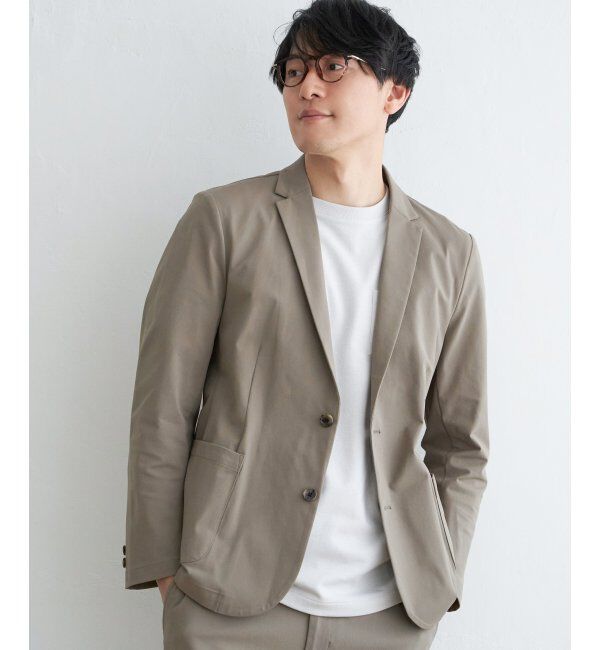 IKKA LOUNGE「【セットアップ対応】GOKU楽ワーク 速乾鹿の子ジャケット」|テーラードジャケット|