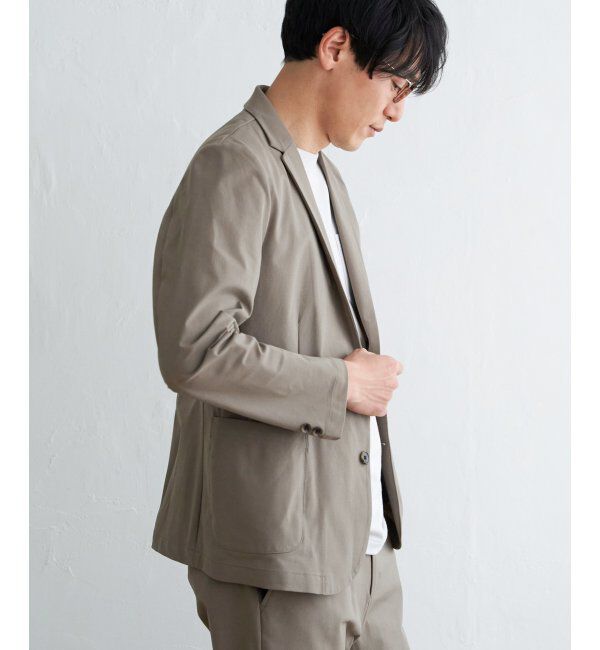 IKKA LOUNGE「【セットアップ対応】GOKU楽ワーク 速乾鹿の子ジャケット」|テーラードジャケット|