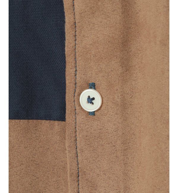 ikka「７ブブロックススエードキリカエＳＨ」|シャツ・ブラウス|