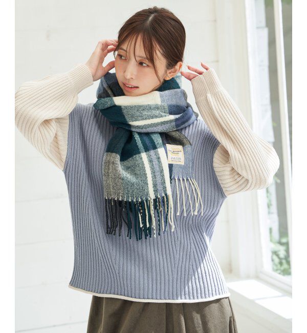 ikka「ウォッシャブルマルチチェックマフラー」|マフラー|