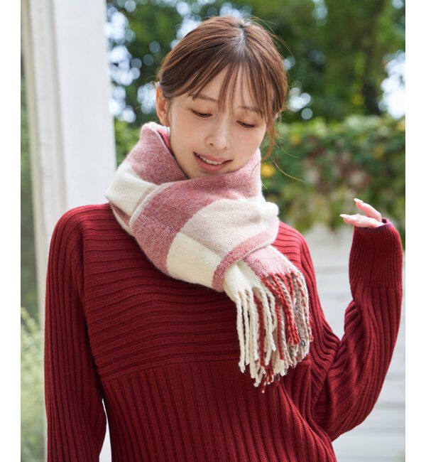 ikka「ウォッシャブルマルチチェックマフラー」|マフラー|