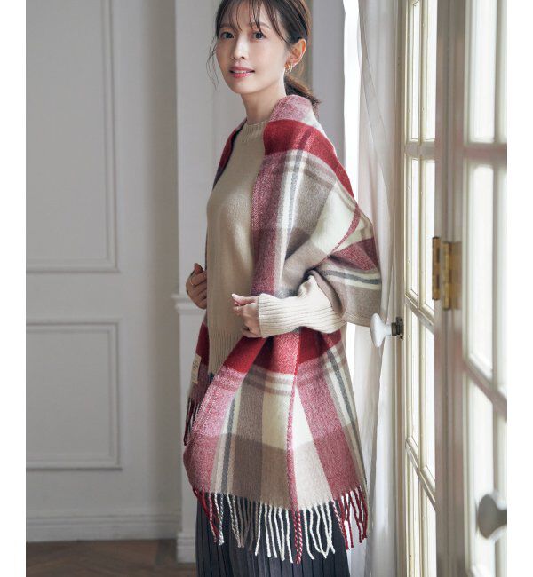 ikka「ウォッシャブルマルチチェックマフラー」|マフラー|