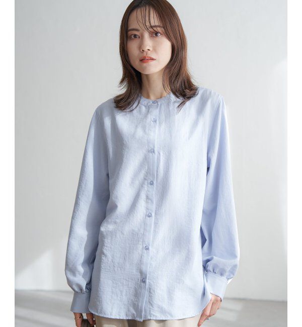 ikka「前後2WAYバンドカラーシャツ」|シャツ・ブラウス|