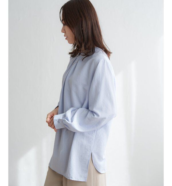 ikka「前後2WAYバンドカラーシャツ」|シャツ・ブラウス|