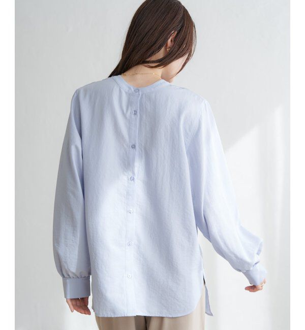 ikka「前後2WAYバンドカラーシャツ」|シャツ・ブラウス|