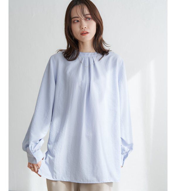 ikka「前後2WAYバンドカラーシャツ」|シャツ・ブラウス|