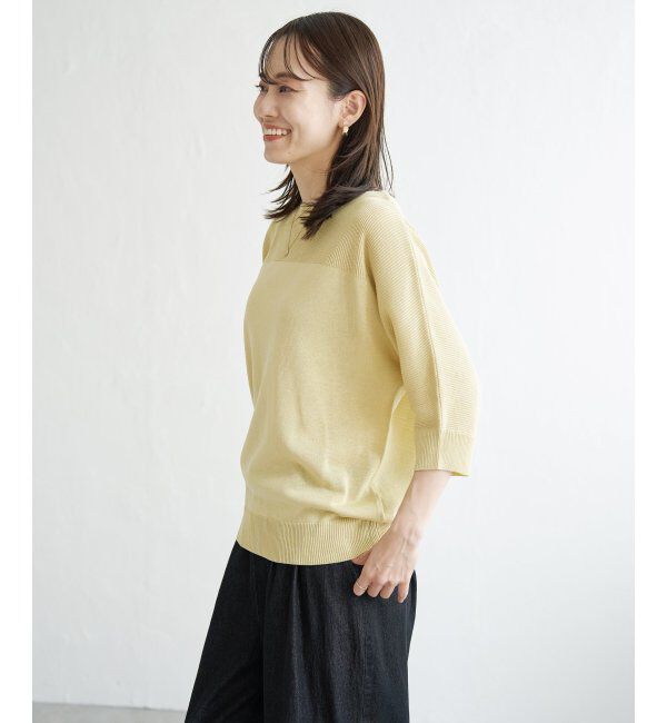 ikka「洗えるドルマンニットプルオーバー」|プルオーバー|