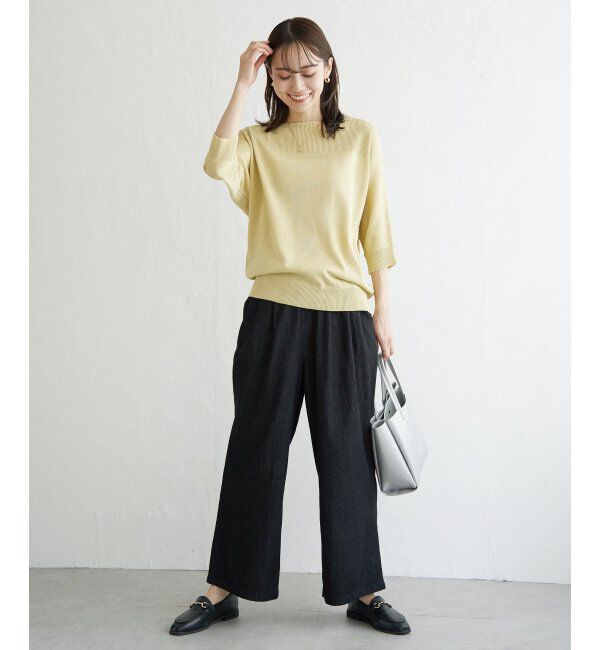 ikka「洗えるドルマンニットプルオーバー」|プルオーバー|