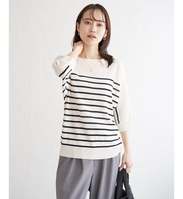 ikka「洗えるドルマンニットプルオーバー」|プルオーバー|