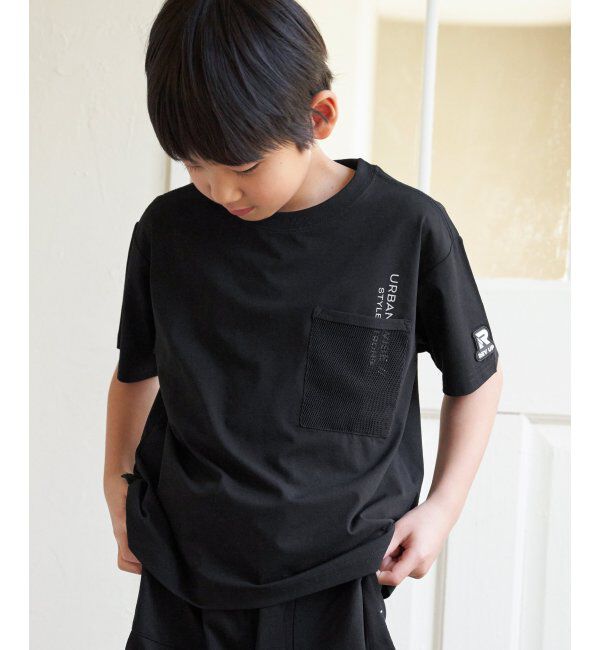 ikka kids「【セットアップ対応】GOKU楽速乾メッシュポケTシャツ（120~160cm）」|Tシャツ・カットソー|ブラック