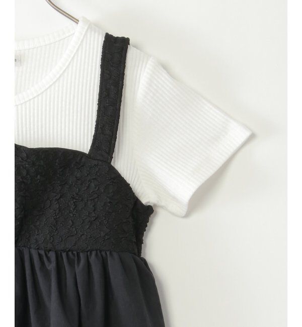 ikka kids「フクレジャカード切り替えジップ使いワンピース（120~160cm）」|スカート|