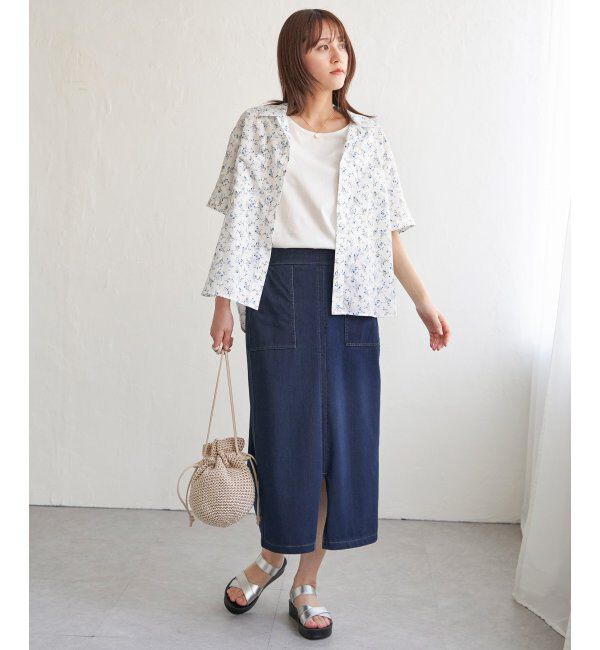 ikka「GOKU楽冷感タイトスカート」|スカート|