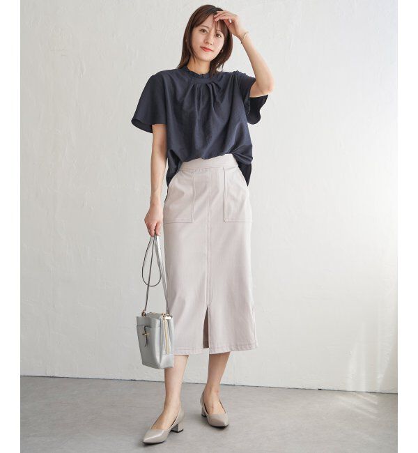 ikka「GOKU楽冷感タイトスカート」|スカート|