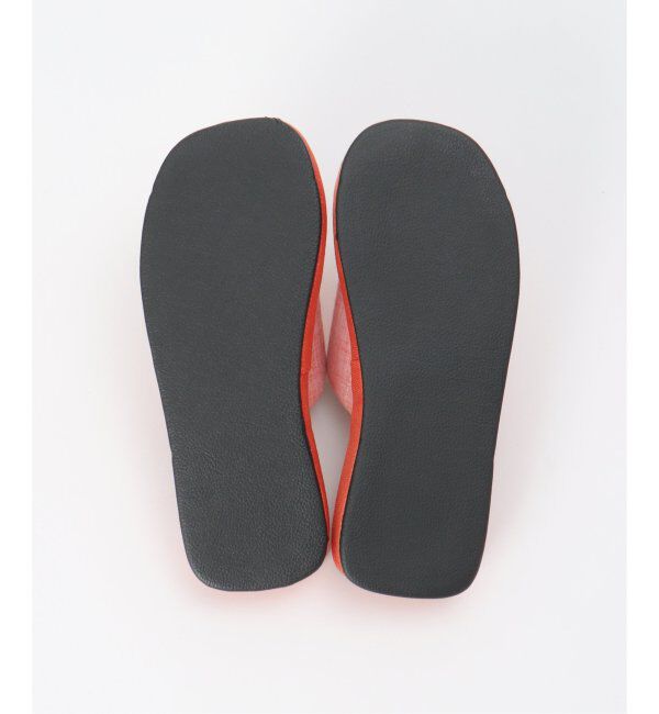 Lbc with Life「茶竹無地厚底スリッパ」|ルームシューズ|