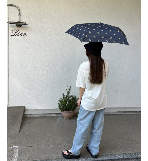 Lbc with Life「【UVカット／撥水】Wpc. アニマルエアライトアンブレラ 折りたたみ傘 晴雨兼用」|傘|