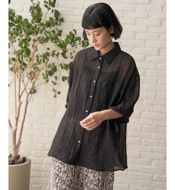 Lbc with Life「ヨウリュウゴブソデシアーシャツ」|シャツ・ブラウス|ブラック