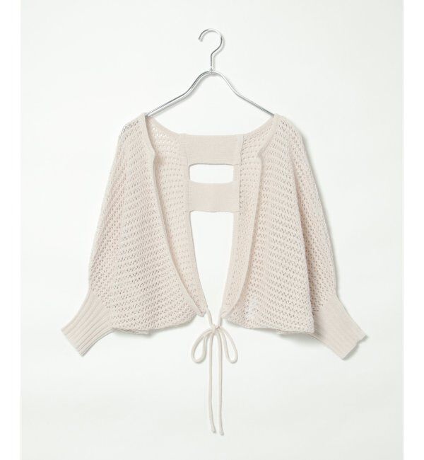 VENCE share style「透かし編みメッシュボレロ」|カーディガン|