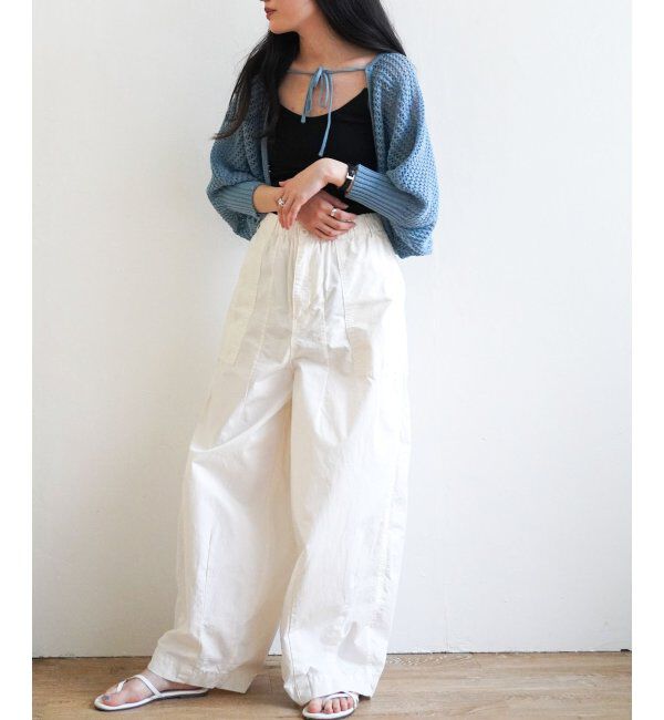 VENCE share style「透かし編みメッシュボレロ」|カーディガン|