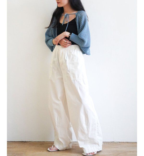 VENCE share style「透かし編みメッシュボレロ」|カーディガン|