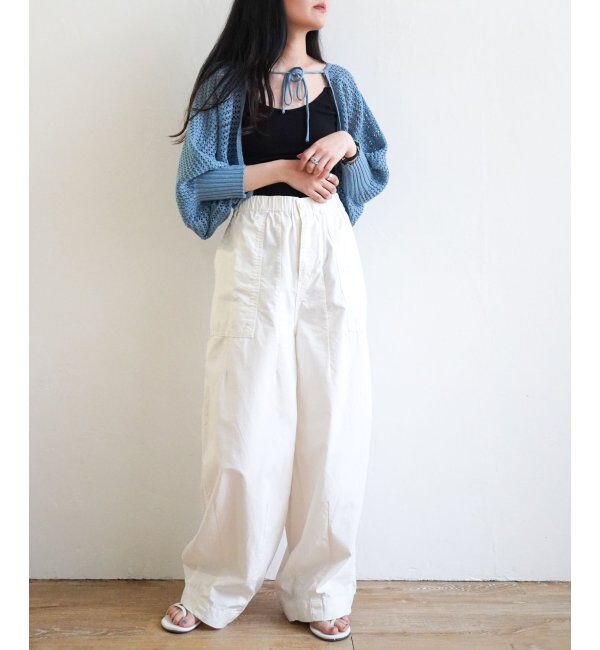 VENCE share style「透かし編みメッシュボレロ」|カーディガン|