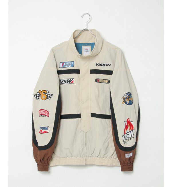 VENCE share style「【ユニセックス】VISION STREET WEAR ヴィジョンストリートウェア スタンドレーシングジャケット」|ブルゾン・スタジャン|