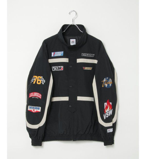 VENCE share style「【ユニセックス】VISION STREET WEAR ヴィジョンストリートウェア スタンドレーシングジャケット」|ブルゾン・スタジャン|