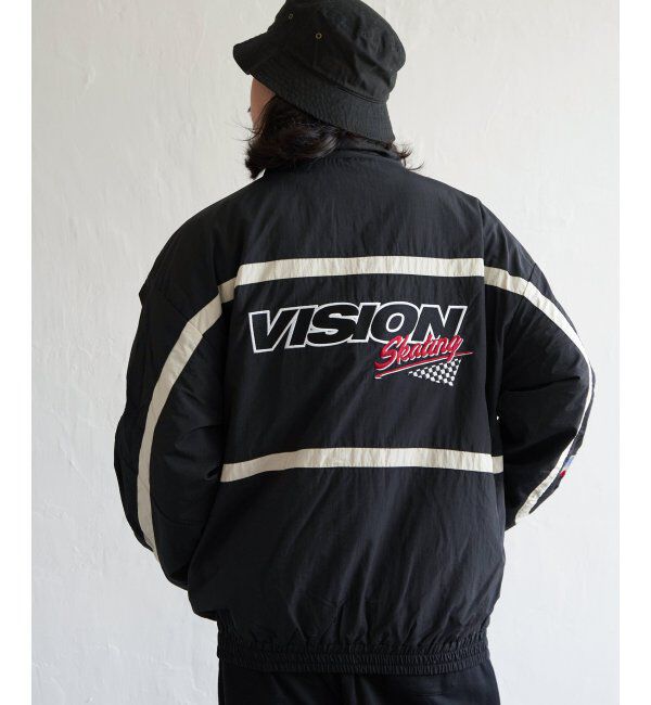 VENCE share style「【ユニセックス】VISION STREET WEAR ヴィジョンストリートウェア スタンドレーシングジャケット」|ブルゾン・スタジャン|